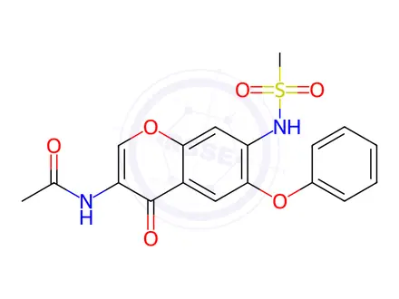Chemical structure of Iguratimod Impurity E