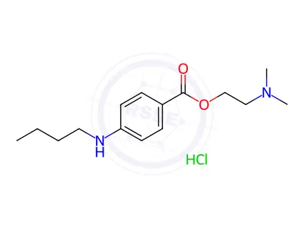 Chemical structure of Tetracaine hydrochloride