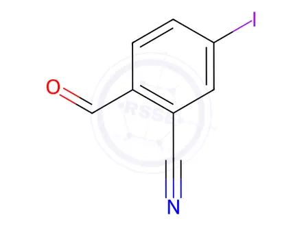 Chemical structure of Benzonitrile, 2-formyl-5-iodo-