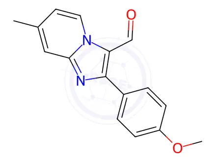 Chemical structure of 2-(4-METHOXY-PHENYL)-7-METHYL-IMIDAZO[1,2-A]-PYRIDINE-3-CARBALDEHYDE