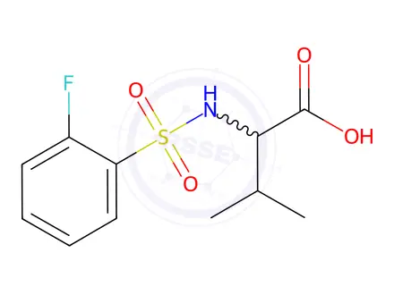 Chemical structure of ((2-Fluorophenyl)sulfonyl)valine