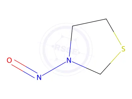 Chemical structure of Thiazolidine Impurity 13 (N-Nitroso Thiazolidine)