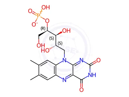 Chemical structure of Riboflavin Sodium Phosphate Impurity 8 Sodium Salt (Riboflavin-4'-Phosphate Sodium Salt)