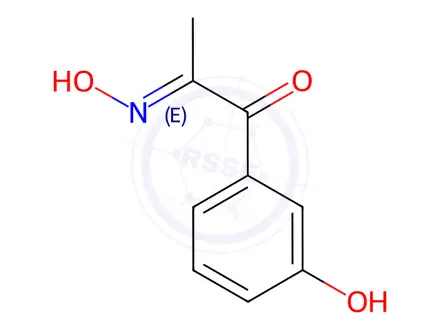 Chemical structure of 1-(3-Hydroxyphenyl)-1,2-propanedione 2-Oxime