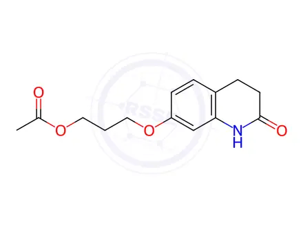 Chemical structure of 3-((2-Oxo-1,2,3,4-tetrahydroquinolin-7-yl)oxy)propyl Acetate