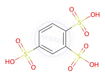 Chemical structure of 1,2,4-BENZENE TRISULFONIC ACID