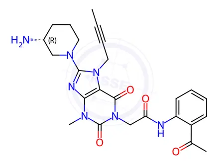 Chemical structure of Linagliptin Impurity T