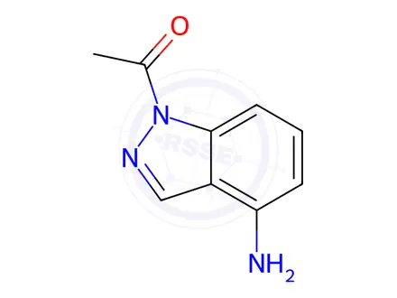 Chemical structure of 1-(4-Amino-1H-indazol-1-yl)ethanone