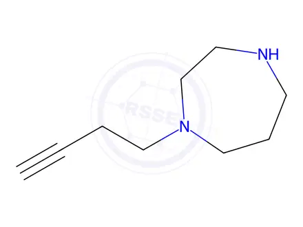 Chemical structure of 1-(But-3-yn-1-yl)-1,4-diazepane