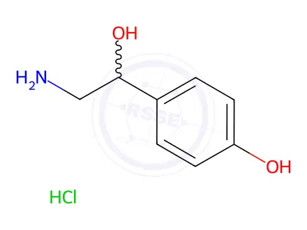 Chemical structure of DL-Octopamine hydrochloride