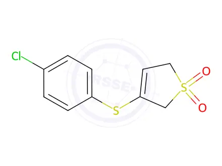 Chemical structure of 3-[(4-CHLOROPHENYL)SULFANYL]-2,5-DIHYDRO-1H-1LAMBDA6-THIOPHENE-1,1-DIONE
