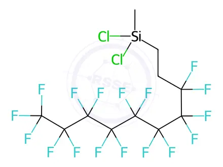 Chemical structure of 1H,1H,2H,2H-Perfluorodecylmethyldichlorosilane