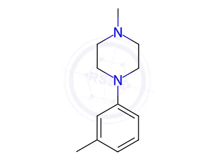 Chemical structure of Piperazine, 1-methyl-4-(3-methylphenyl)-(9CI)