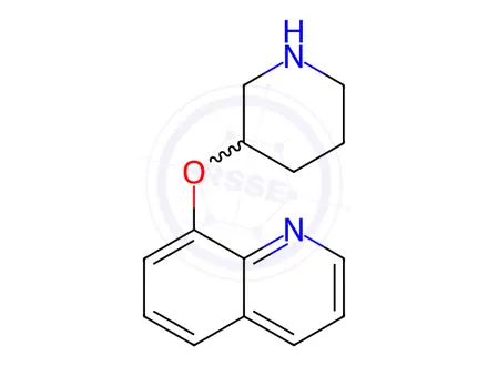 Chemical structure of 8-(3-Piperidinyloxy)quinoline Dihydrochloride