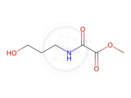 Chemical structure of Acetic acid, [(3-hydroxypropyl)amino]oxo-, methyl ester (9CI)