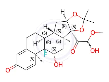 Chemical structure of Triamcinolone Acetonide Impurity 17