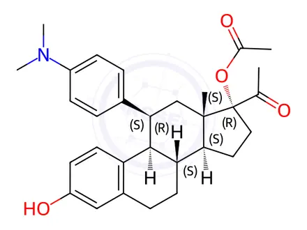Chemical structure of Ulipristal Impurity 19