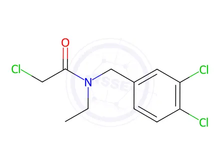 Chemical structure of 2-Chloro-N-(3,4-dichlorobenzyl)-N-ethylacetamide