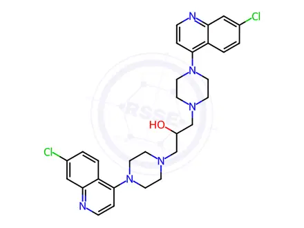 Chemical structure of Piperaquine Impurity 1(Hydroxypiperaquine)