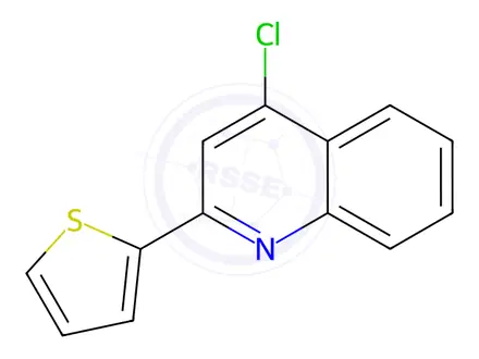 Chemical structure of 4-Chloro-2-(thiophen-2-yl)quinoline