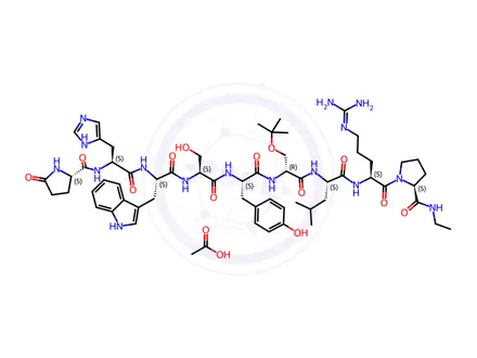 Chemical structure of Buserelin Acetate