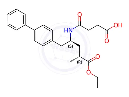 Chemical structure of Sacubitril TBA Salt