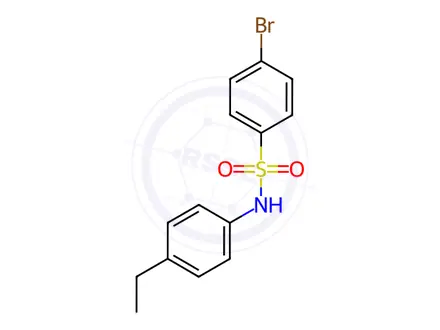 Chemical structure of 4-Bromo-N-(4-ethylphenyl)benzenesulfonamide