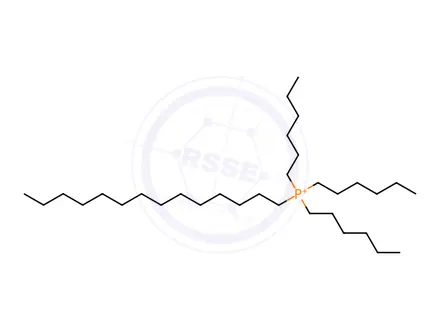 Chemical structure of Trihexyltetradecylphosphonium bis(2-ethylhexyl)phosphate
