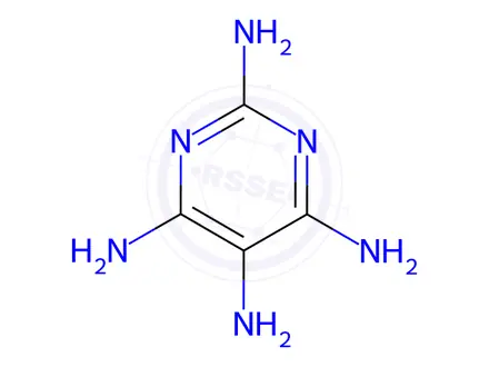 Chemical structure of 2,4,5,6-Tetraaminopyrimidine dihydrochloride