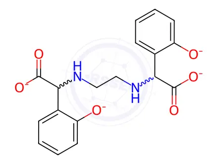 Chemical structure of Sodium Ferric Eddha