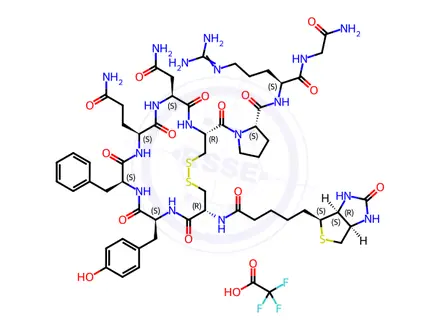 Chemical structure of Biotinyl-(Arg8)-Vasopressin