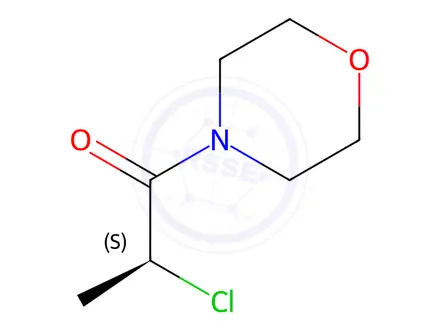 Chemical structure of Morpholine, 4-[(2S)-2-chloro-1-oxopropyl]-(9CI)