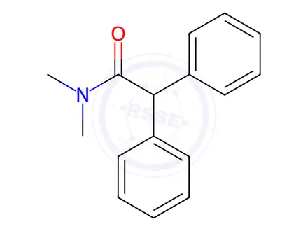 Chemical structure of Doxapram Hydrochloride Impurity 13 (Diphenamid)