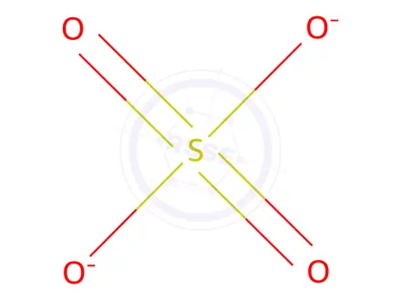 Chemical structure of Thallium sulfate