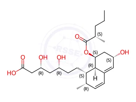 Chemical structure of Pravastatin-Impurity C (Freebase)