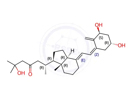 Chemical structure of 1a,25(OH),23-oxovitamin D3