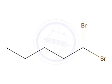 Chemical structure of 1,1-dibromopentane