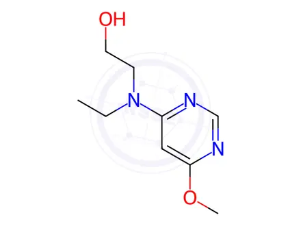 Chemical structure of Ethanol, 2-[ethyl(6-methoxy-4-pyrimidinyl)amino]-
