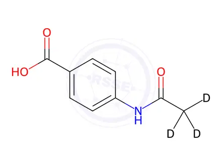 Chemical structure of Acedoben-D3