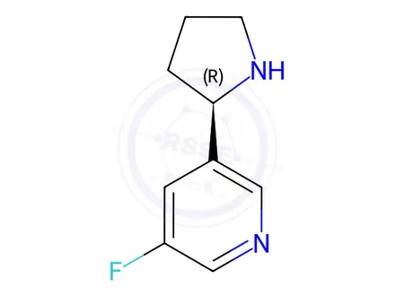 Chemical structure of 3-((2R)PYRROLIDIN-2-YL)-5-FLUOROPYRIDINE DIHYDROCHLORIDE