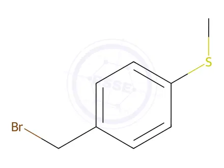 Chemical structure of (4-(Bromomethyl)phenyl)(methyl)sulfane