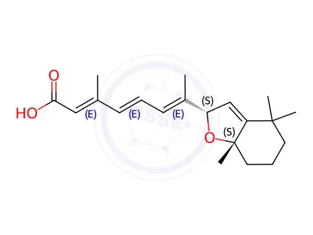 Chemical structure of rel-all-trans 5,8-Epoxy Retinoic Acid