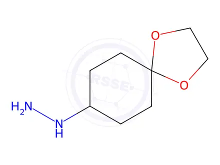 Chemical structure of 1,4-dioxaspiro[4.5]decan-8-ylhydrazine dihydrochloride