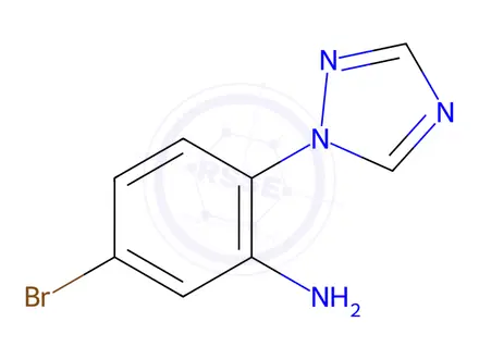Chemical structure of 5-bromo-2-(1H-1,2,4-triazol-1-yl)aniline
