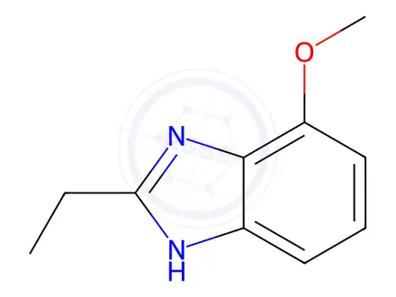Chemical structure of Benzimidazole, 2-ethyl-4(or 7)-methoxy-(6CI)