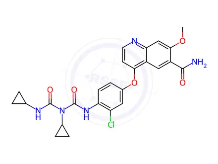 Chemical structure of Lenvatinib cyclopropylcarbamoyl impurity