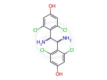 Chemical structure of (1,2-bis(2,6-dichloro-4-hydroxyphenyl)ethylenediamine)dichloroplatinum (II)