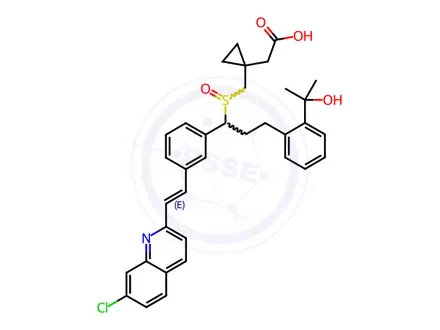 Chemical structure of Montelukast Sodium Impurity 3 (Montelukast Sodium EP Impurity C)