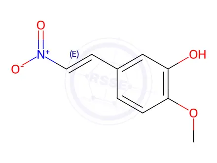 Chemical structure of (E)-2-Methoxy-5-(2-nitrovinyl)phenol