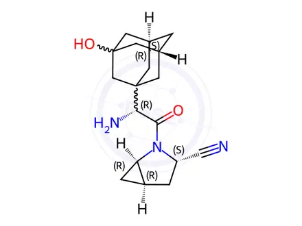 Chemical structure of Saxagliptin Impurity 4